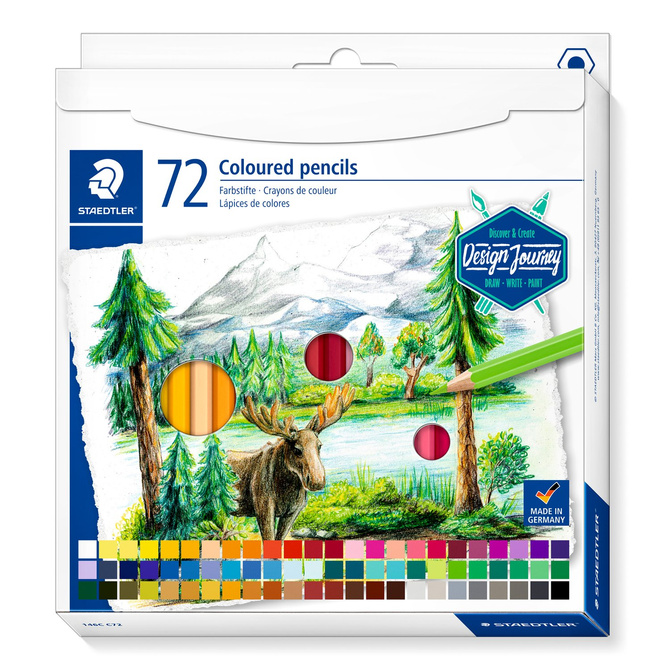 Kredki ołówkowe sześciokątne 72 kolorów Design Journey STAEDTLER