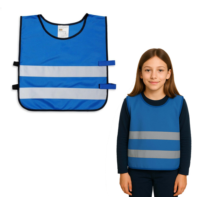 Kamizelka odblaskowa dla dzieci szkolnych 45x50cm