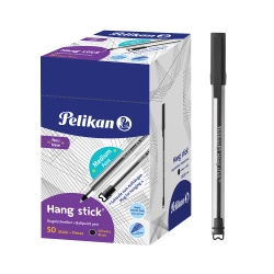 Długopis czarny z uchwytem do zawieszenia Hang Stick K86 1mm 50szt PELIKAN