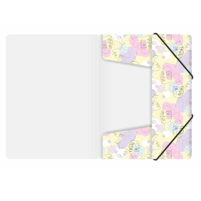 Teczka rysunkowa z gumką A4 plastikowa PP lineart women BIURFOL