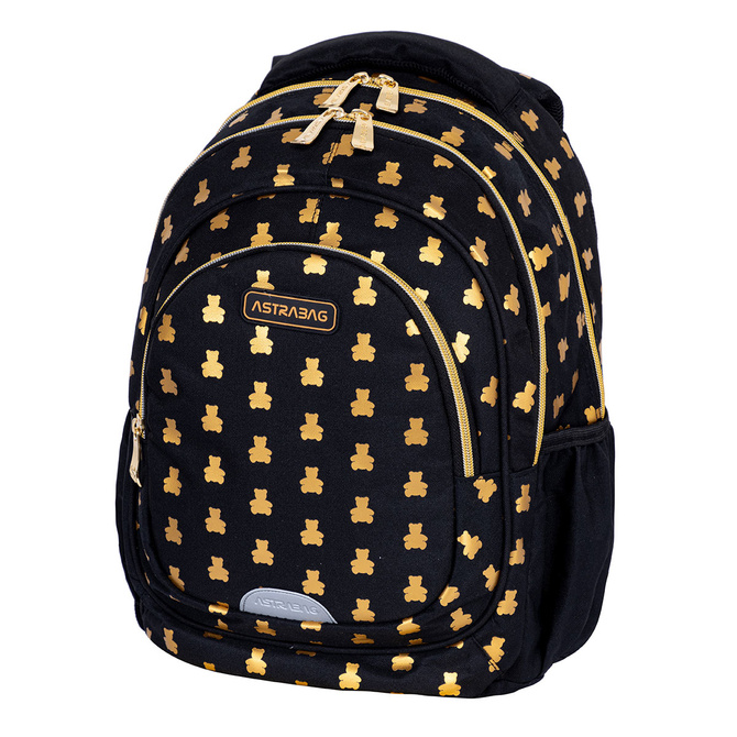 Plecak szkolny złote misie Golden Teddy AB330 3 komorowy 20l ASTRABAG