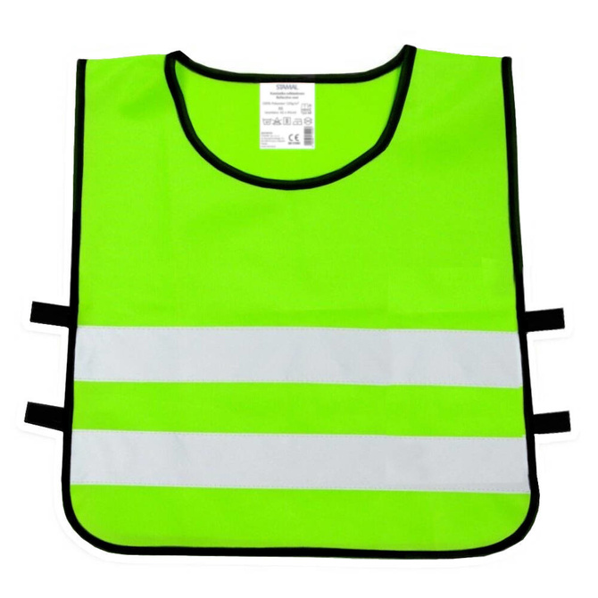 Kamizelka odblaskowa ostrzegawcza zielona dla dzieci młodzieży 50x55cm