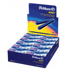 Naboje wkłady pióra wiecznego atramentowe długie 4001 niebie 250szt PELIKAN
