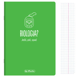 Zeszyt A5 60k kratka biologia przedmiotowy soft touch HERLITZ