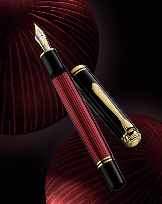 Pióro wieczne Souverän M800 EF Black-Red na prezent premium FWI PELIKAN