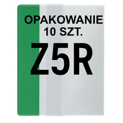Zestaw okładka Z5R regulowana 29,7cm x 40,8-44cm przezr krystaliczna 10szt