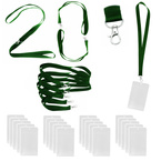 Identyfikator pionowy holder A7 kieszonka 81x110mm +smycz 90cm x 20kpl