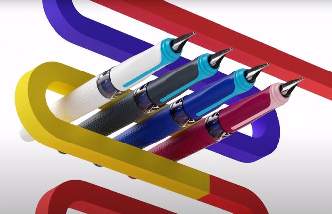 Pióro wieczne dla dzieci prawo/lewo białe ILO PELIKAN