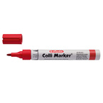 Marker permanentny wodoodporny czerwony Colli-Marker 50 sztuk HERLITZ