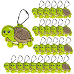 Brelok breloczek gadżet odblaskowy odblask zawieszka żółw 25szt