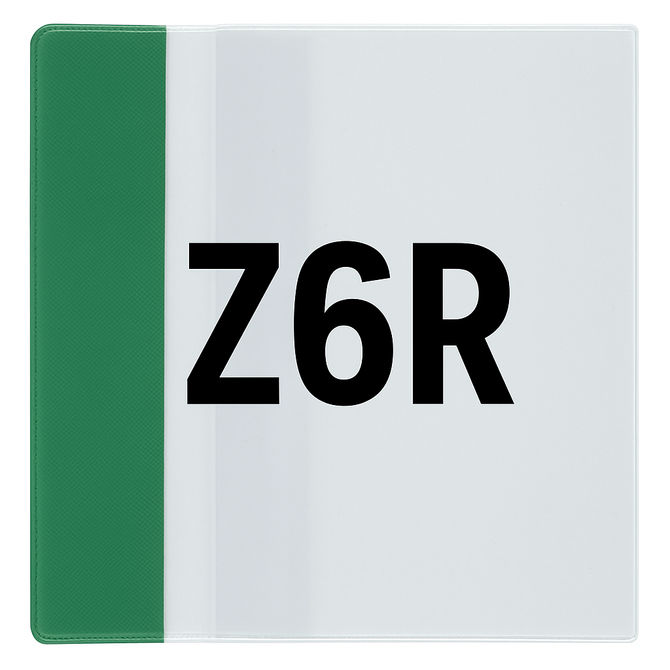 Okładka Z6R regulowana 27,2cm x 39,3-43,7cm przezroczysta krystaliczna