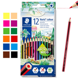 Kredki ołówkowe sześciokątne 12 kolorów Wopex Noris colour STAEDTLER