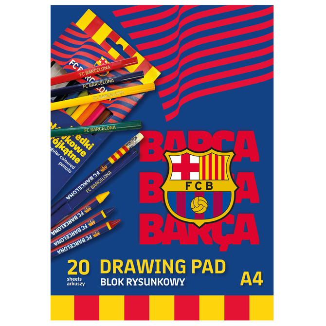 Wyprawka szkolna duży zestaw do szkoły XXL 21 elementów FC Barcelona ASTRA