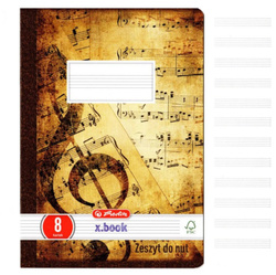 Zeszyt A4 8k pięciolinia do muzyki nut HERLITZ