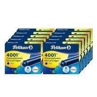 Naboje wkłady pióra wiecznego atramentowe krótkie 4001 granat 60szt PELIKAN