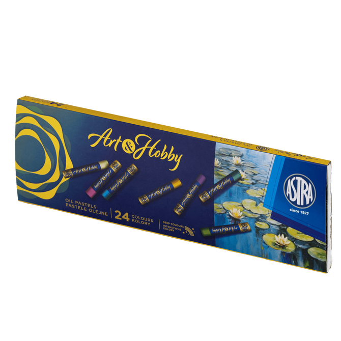 Kredki pastelowe pastele olejne 24 kolory Art&Hobby ASTRA