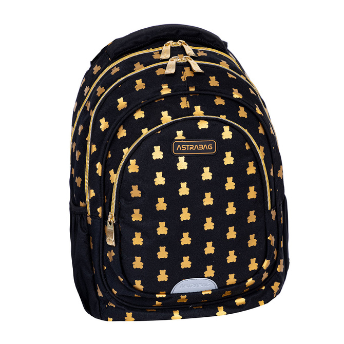 Plecak szkolny złote misie Golden Teddy AB330 3 komorowy 20l ASTRABAG