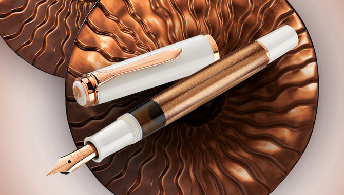 Pióro wieczne Classic M200 B Copper Rose na prezent premium FWI PELIKAN