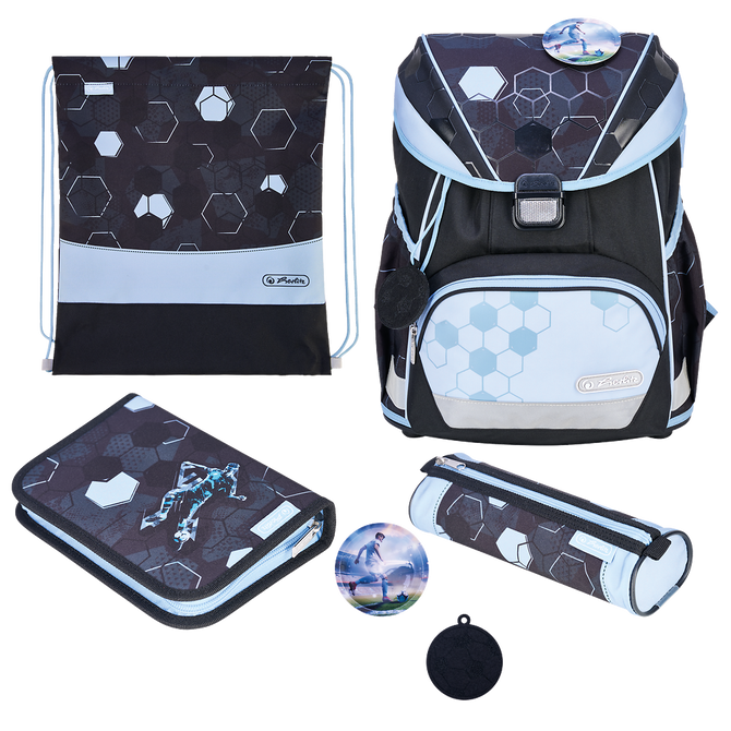Zestaw tornister plecak Ultralight XL Plus 22l piłkarz Cyber Soccer HERLITZ