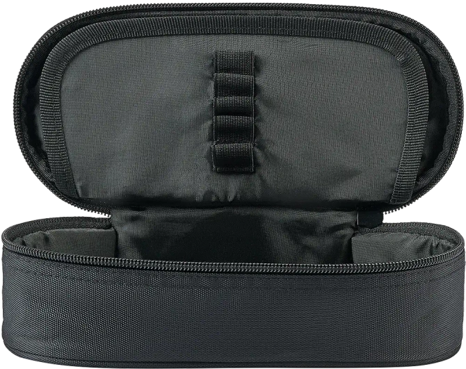 Piórnik kosmetyczka etui usztywniany z klapką czarny SCHOOL OXFORD