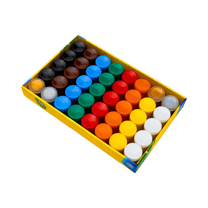 Farby plakatowe XL zestaw do przedszkola 40 kol × 20 ml ASTRA 