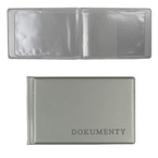 Okładka na dokumenty mała, 6 kieszeni, 7 x 11 cm.