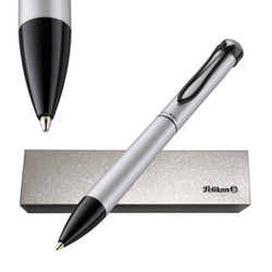 Długopis Stola III elegancki srebrny mat + etui PELIKAN
