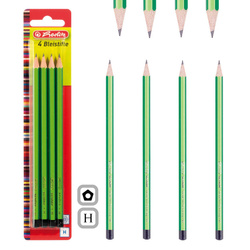 Ołówek H drewniany szkolny Scolair FSC 4 sztuki HERLITZ