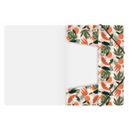 Teczka rysunkowa z gumką A4 plastikowa PP liście tropical BIURFOL