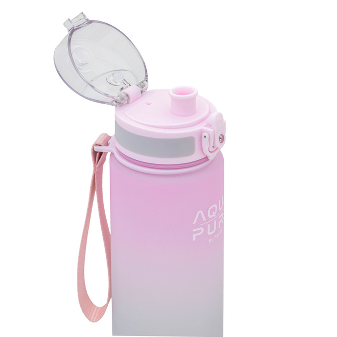Bidon na wodę butelka dziecka tritan 600ml różowy BPA FREE AQUA PURE ASTRA