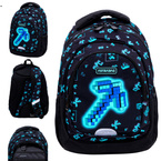 Plecak szkolny Minecraft Dark Pixel AB330 3 komorowy 20l ASTRABAG