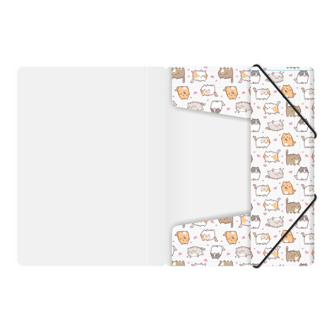 Teczka rysunkowa z gumką A4 plastikowa PP kittens koty BIURFOL