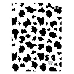 Teczka rysunkowa kartonowa z gumką A4 24x31cm Krowa Black&White HAPPY COLOR