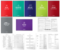 Zestaw zeszyt przedmiotowy klasa 4, 7x A5 60k +GRATIS 1xzeszyt A5 60k linie