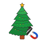 Zestaw kreatywny choinka magnetyczna bombki BIURFOL