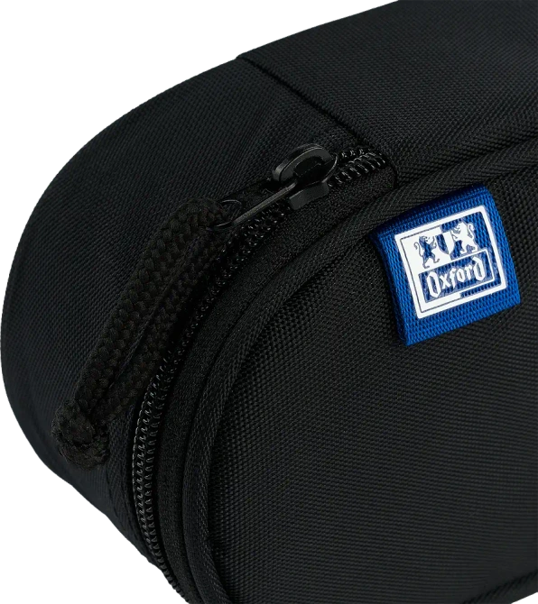 Piórnik kosmetyczka etui usztywniany z klapką czarny SCHOOL OXFORD