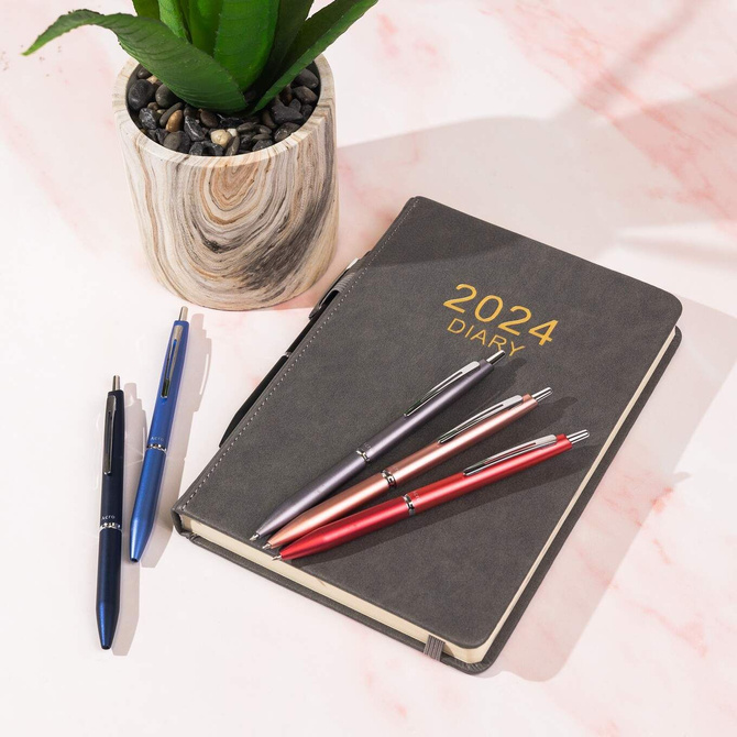 Długopis olejowy 1mm na prezent granatowy Premium Arco 1000 PILOT