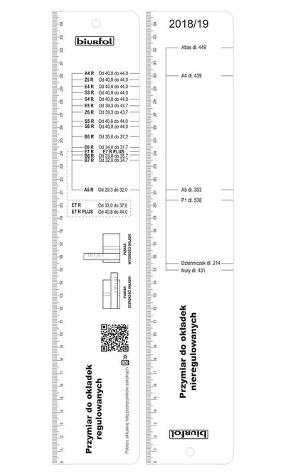 Okładka S5R regulowana 26,5 x 40,8-44cm przezroczysta krystaliczna