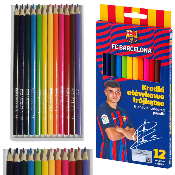 Wyprawka szkolna zestaw do szkoły XL 17 elementów FC Barcelona ASTRA