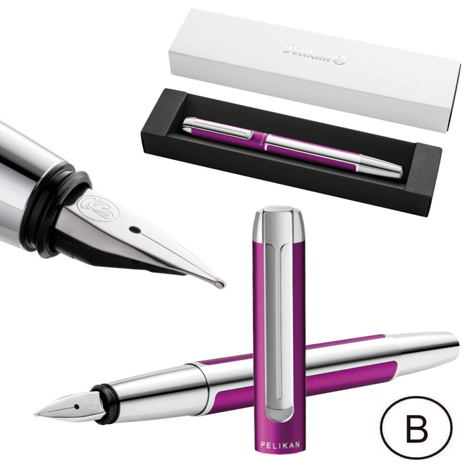 Pióro wieczne PURA P40 B Purple aluminiowe na prezent FWI PELIKAN