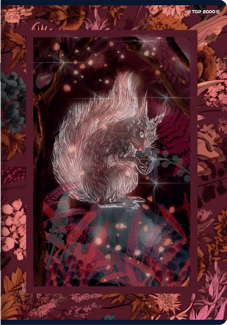 Zeszyt A5 60 kartek w linie z marginesem 70g Fairytale TOP 2000