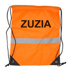 Worek odblaskowy szkolny z nadrukiem logo napis