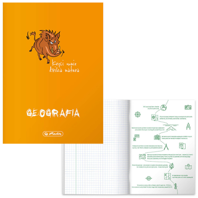 Zestaw zeszyt przedmiotowy klasa 7 11x A5 60k z okładką PP i 1 soft touch