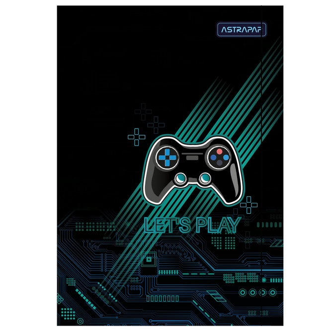 Teczka rysunkowa kartonowa z gumką A4 game sport Boys World ASTRA