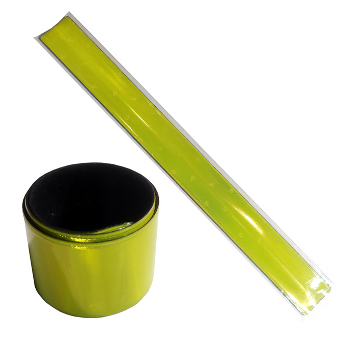 Opaska odblaskowa folia samozaciskowa rękę 3x30cm 100szt z nadrukiem logo