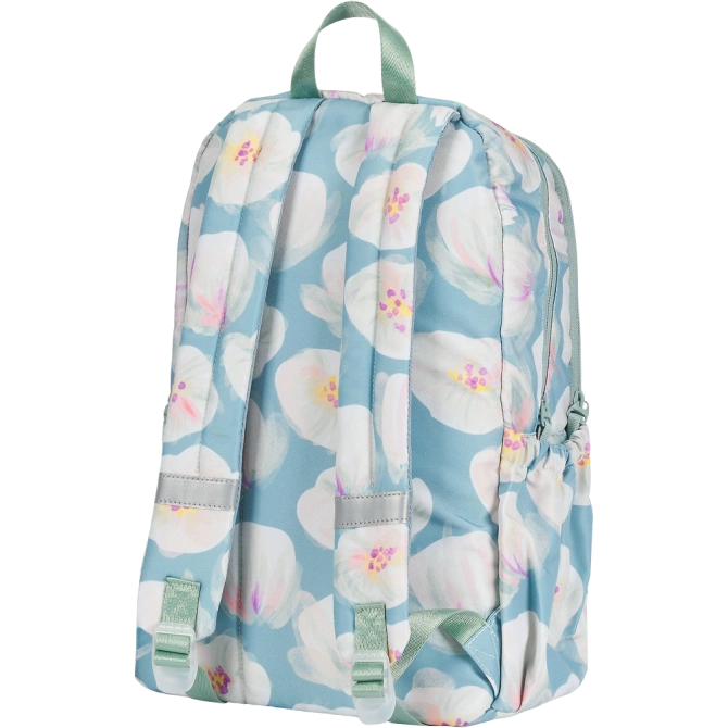 Plecak szkolny młodzieżow 26l+ piórnik miętowy kwiatki sztruks Bloom OXFORD
