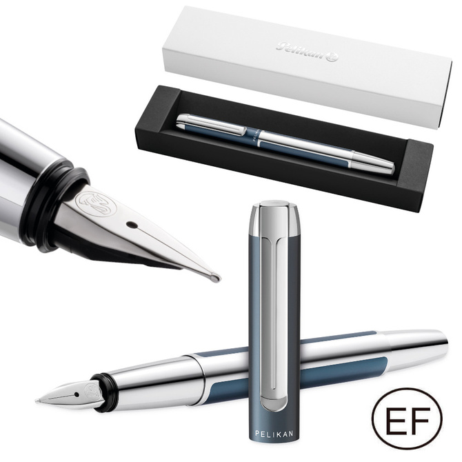 Pióro wieczne PURA P40 EF Petrol aluminiowe na prezent FWI PELIKAN