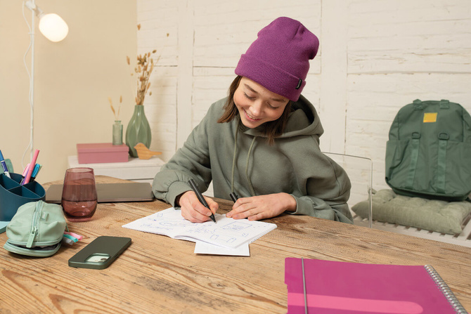 Pióro kulkowe prawo/lewo róż metaliczn Mauve Pina Colada PELIKAN