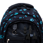Plecak szkolny Minecraft Dark Pixel AB330 3 komorowy 20l ASTRABAG