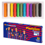 Plastelina szkolna okrągła 12 kolorów FC Barcelona FCB ASTRA